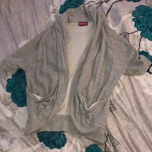 Light gray cardigan
